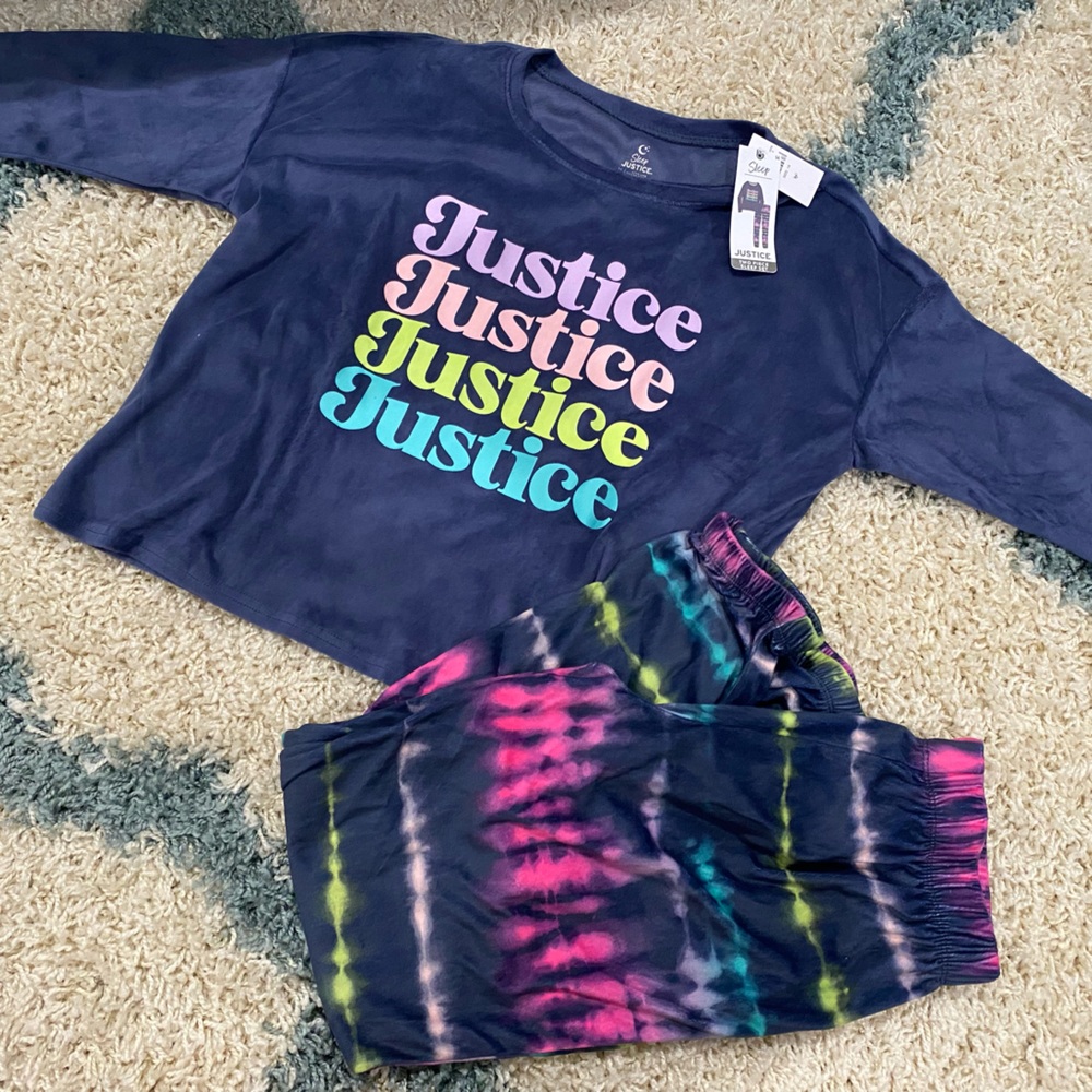 Justice girls pajamas size 14